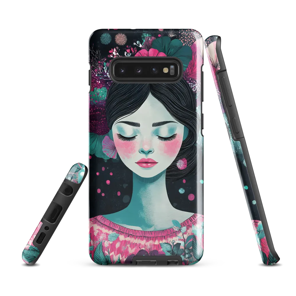 Embrace of Floral Serenity | Phone Case |  S10 Plus | Tough Case | Glossy