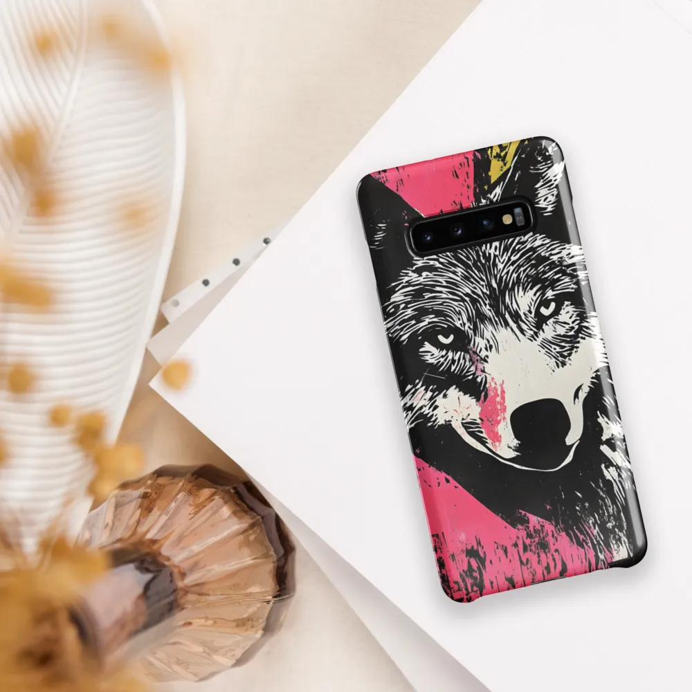 Intense Gaze of the Wolf | Phone Case |  S10 Plus | Snap Case | Glossy