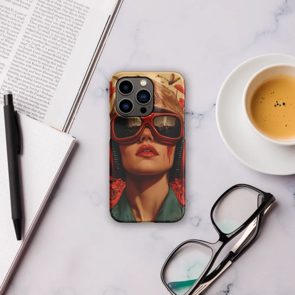 Defiant Portrait in a Floral Realm | Phone Case |  14 Pro | Snap Case | Matte