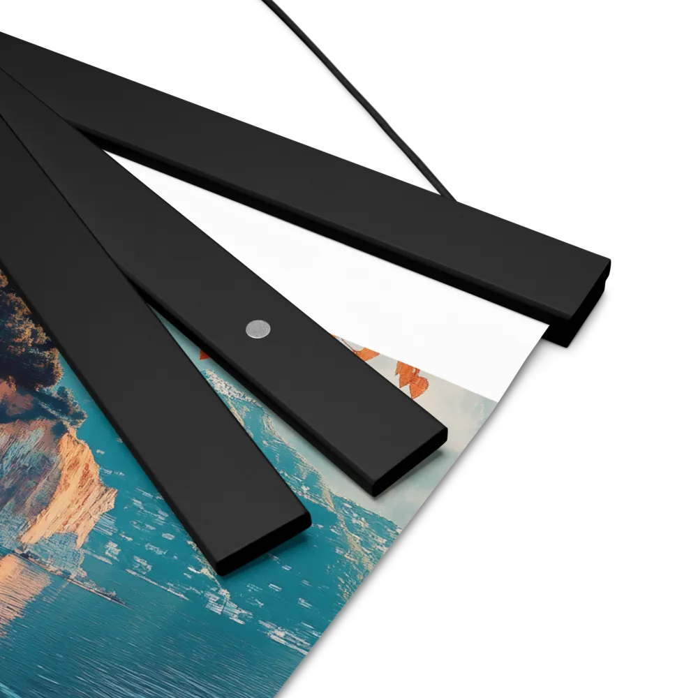 Elysian Waterscape | Poster With Black Wood Hanger | 8″×10″