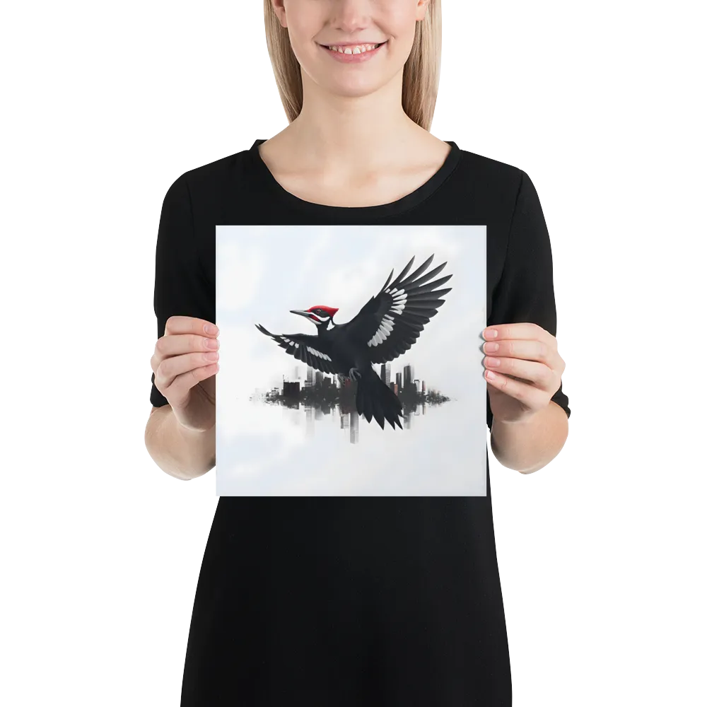 Urban Woodpecker 
 Poster | 10″x 10″
