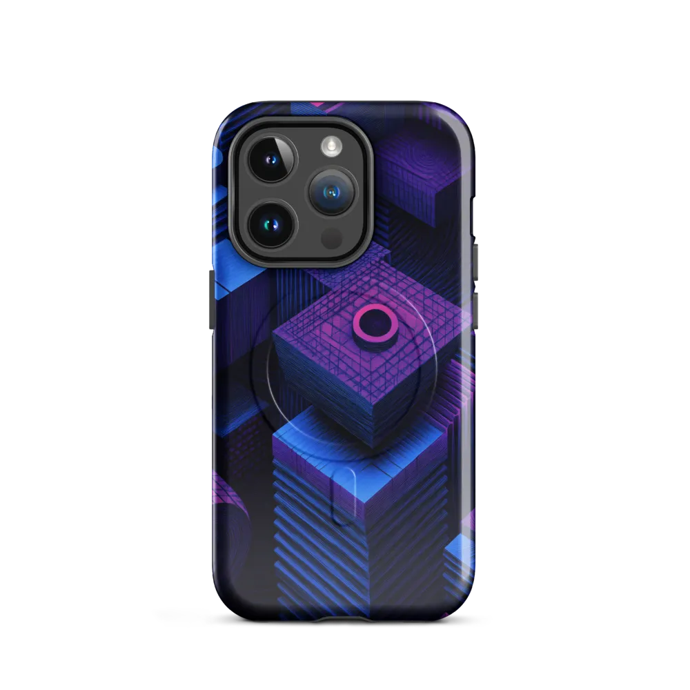 Geometric Dreams in Blue and Purple