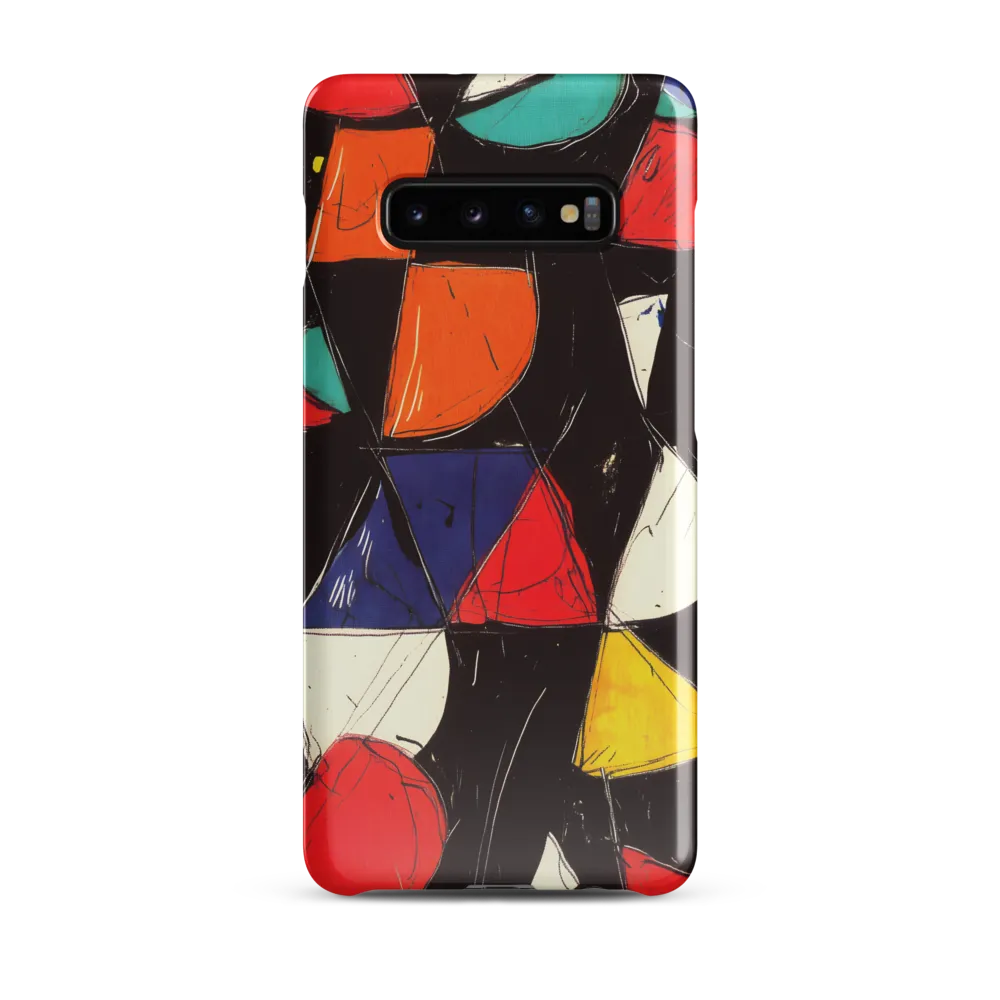 Vibrant Geometric Symphony | Phone Case |  S10 Plus | Snap Case | Glossy