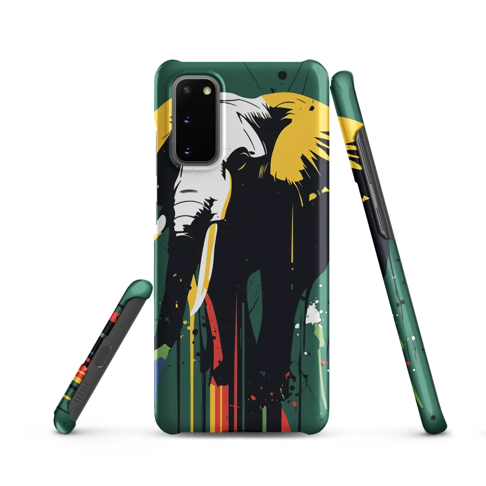 Majestic Minimalism: The Colorful Elephant