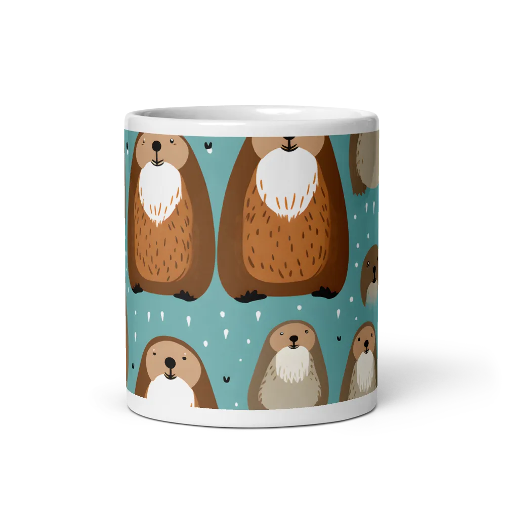 Whimsical Waters: A Celebration of Otters and Seals | Mug with White inside | 11 oz