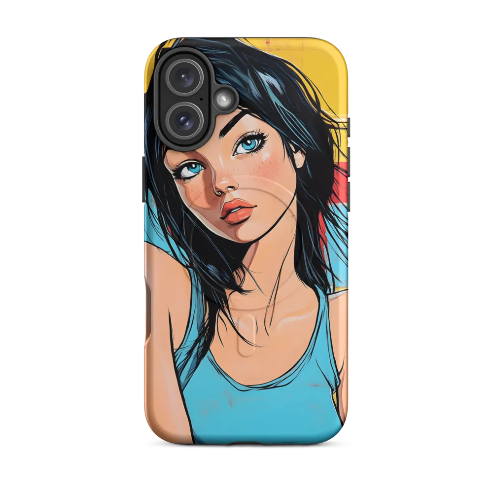 Vibrant Portrait of Modern Youth | Phone Case |  16 Plus | MagSafe® Tough Case | Matte