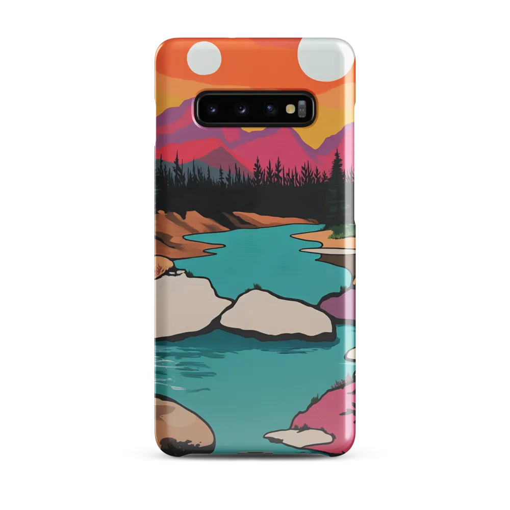 Dual Suns Over Serene Waters | Phone Case |  S10 Plus | Snap Case | Glossy