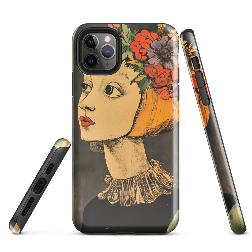 Whimsical Floral Crown | Phone Case |  11 Pro Max | Tough Case | Glossy