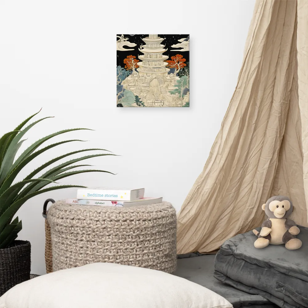 Whispers of the Pagoda | Canvas | 12″×12″
