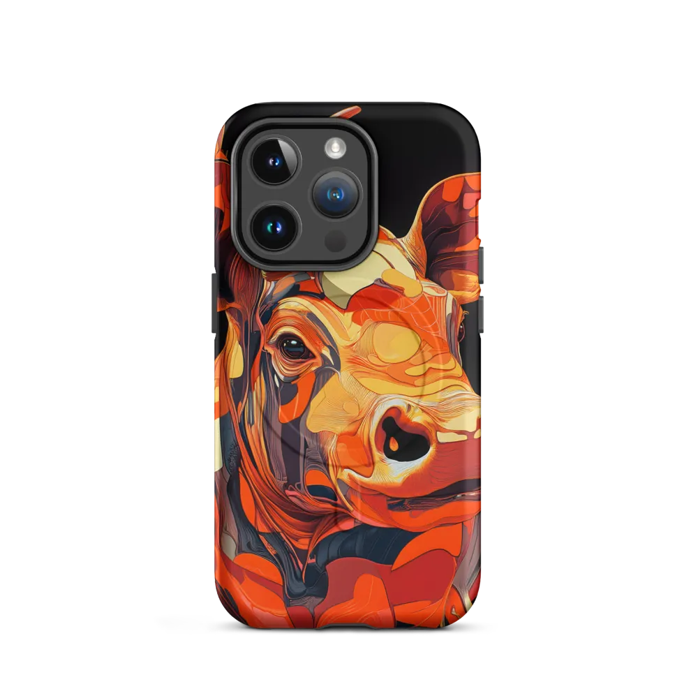 Modern Serenade: The Vibrant Cow