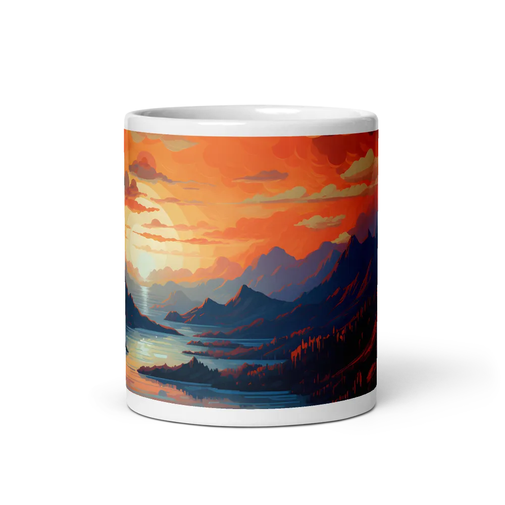 Ethereal Evening: A Digital Dusk | Mugs | Multiple Sizes & Colors