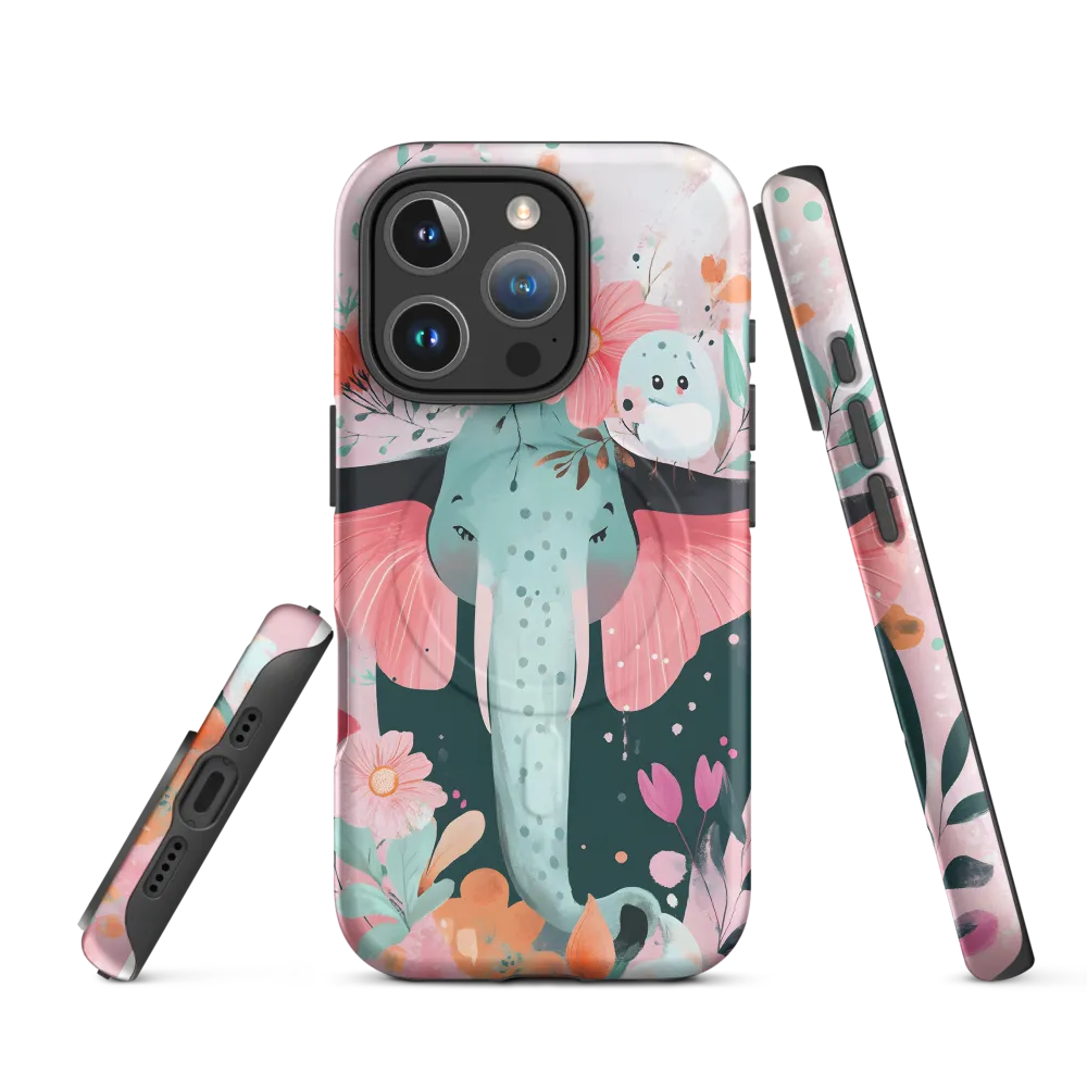 Whimsical Elephant in Bloom