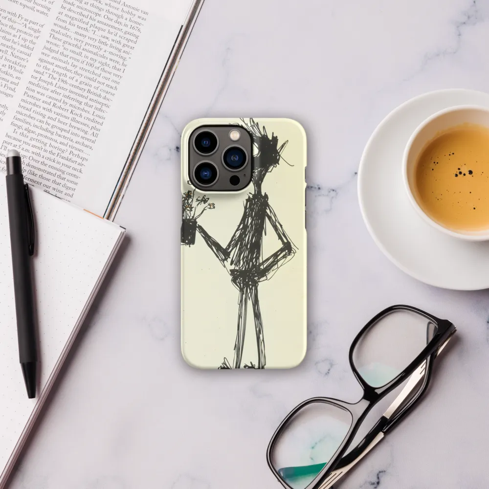 Whimsical Figure with Flowers