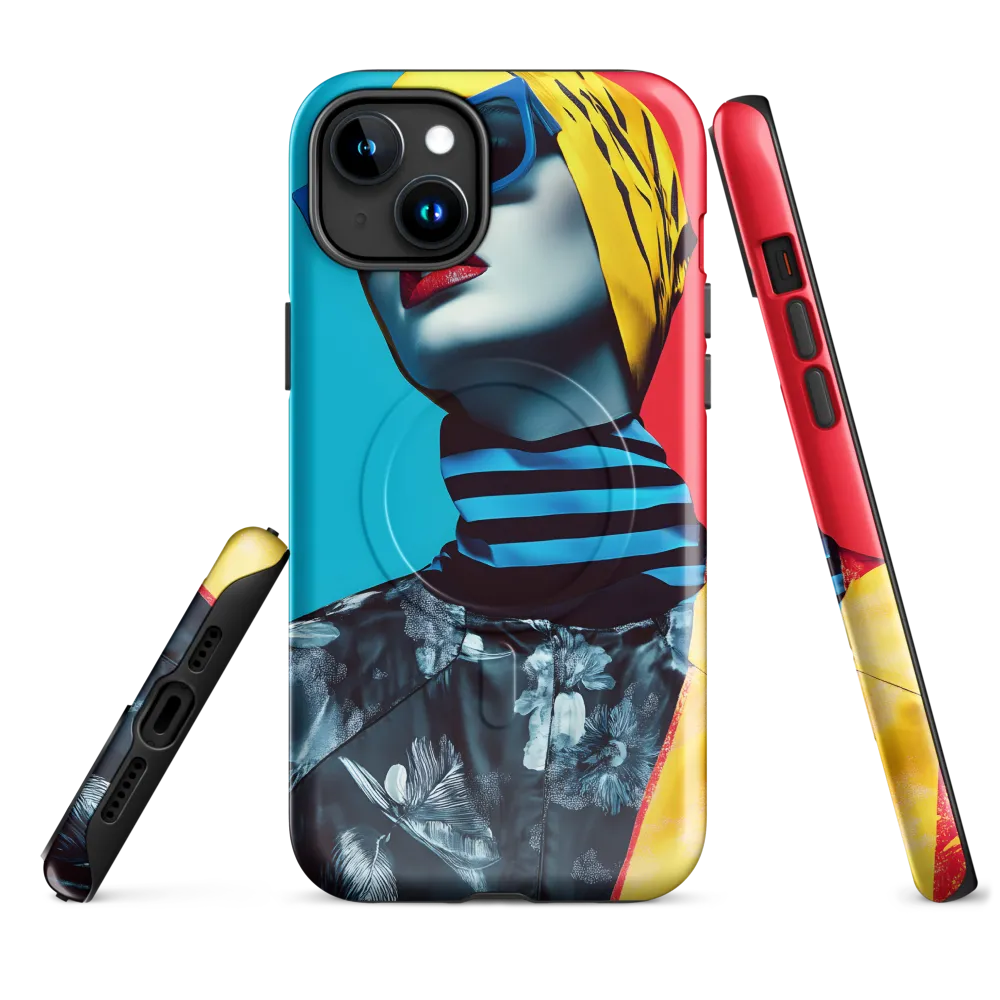 Vibrant Elegance in Modern Fashion | Phone Case |  15 Plus | MagSafe® Tough Case | Glossy