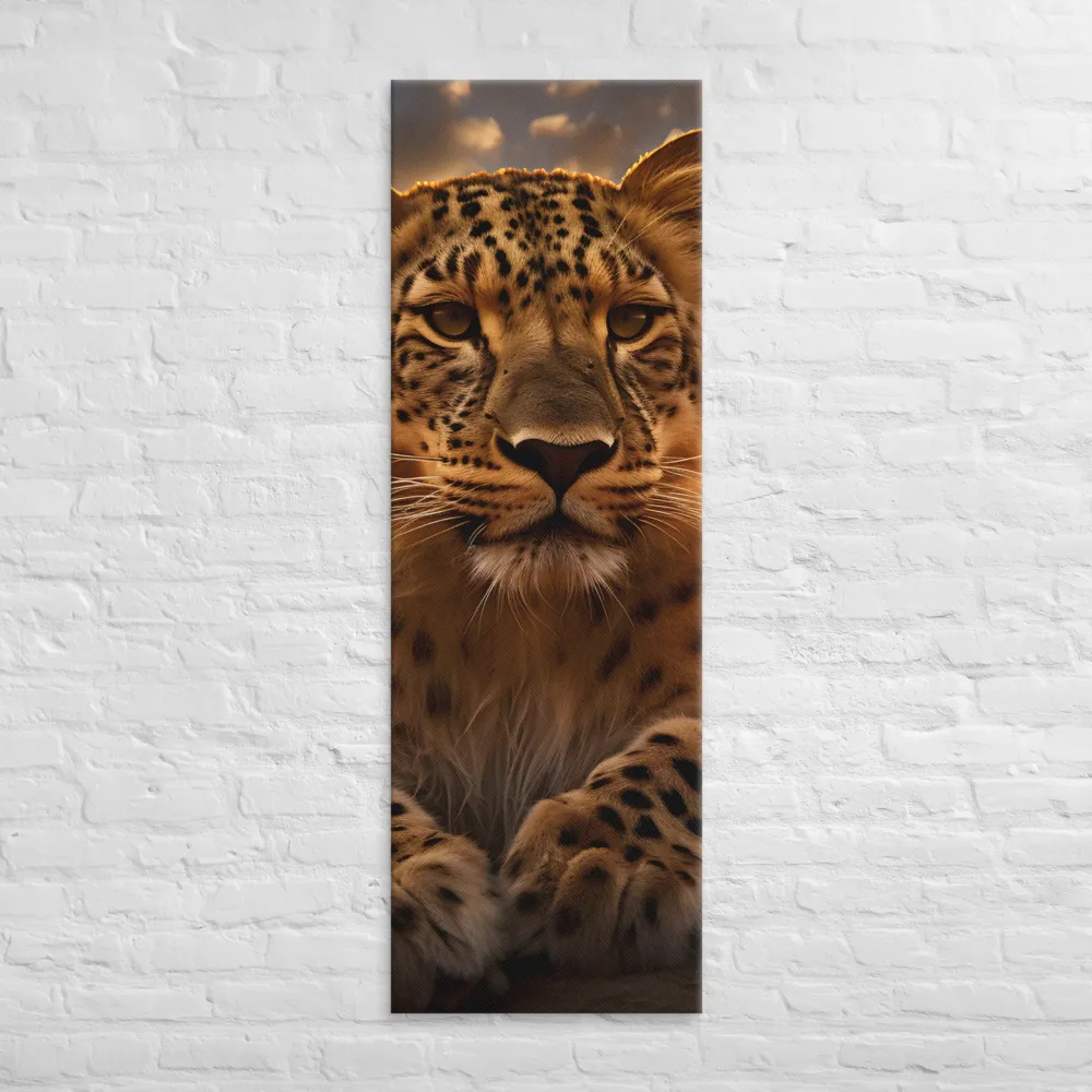Regal Presence: The Leopard at Sunset