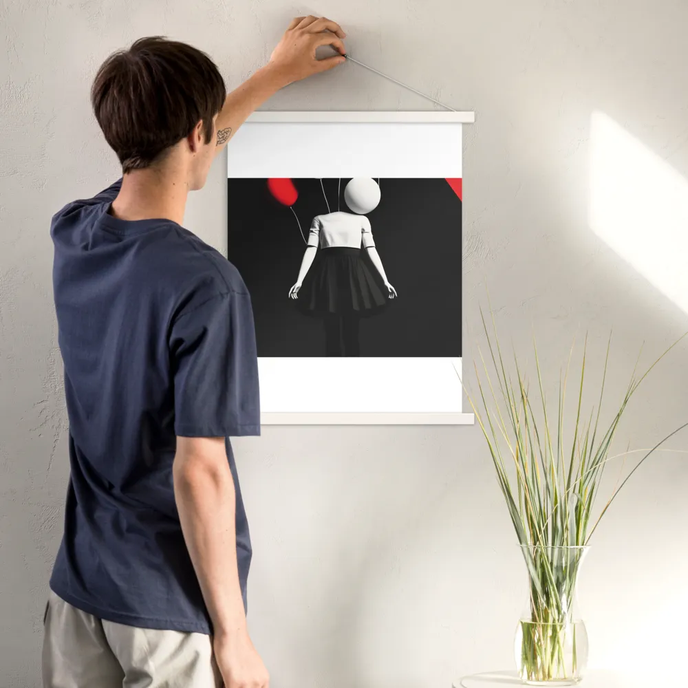 Suspended in Mystery | Poster With White Wood Hanger | 18″×24″