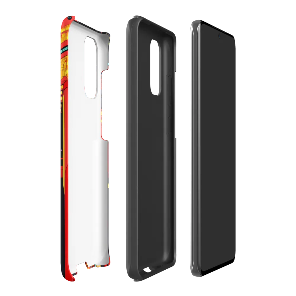 Neon Dreams: A Cyberpunk Cityscape | Phone Case |  S20 Plus | Tough Case | Matte