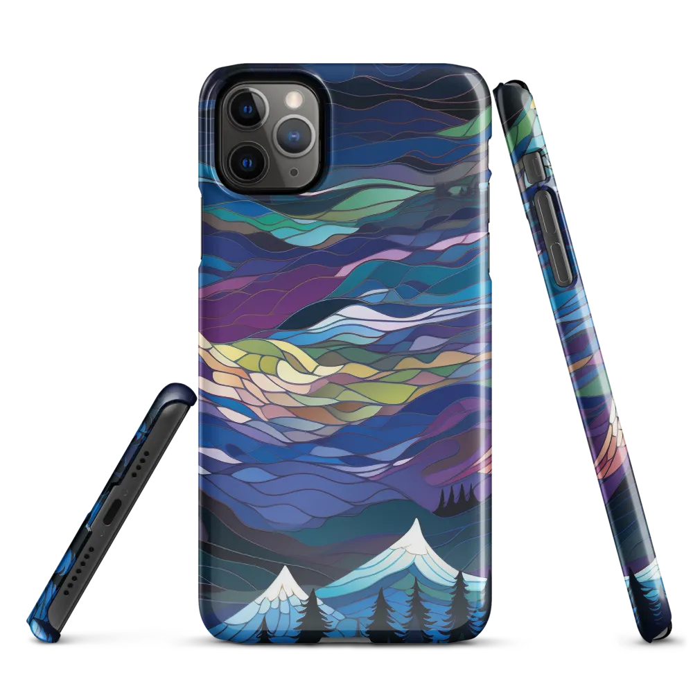 Twilight Peaks: An Abstract Mountain Landscape | Phone Case |  11 Pro Max | Snap Case | Glossy