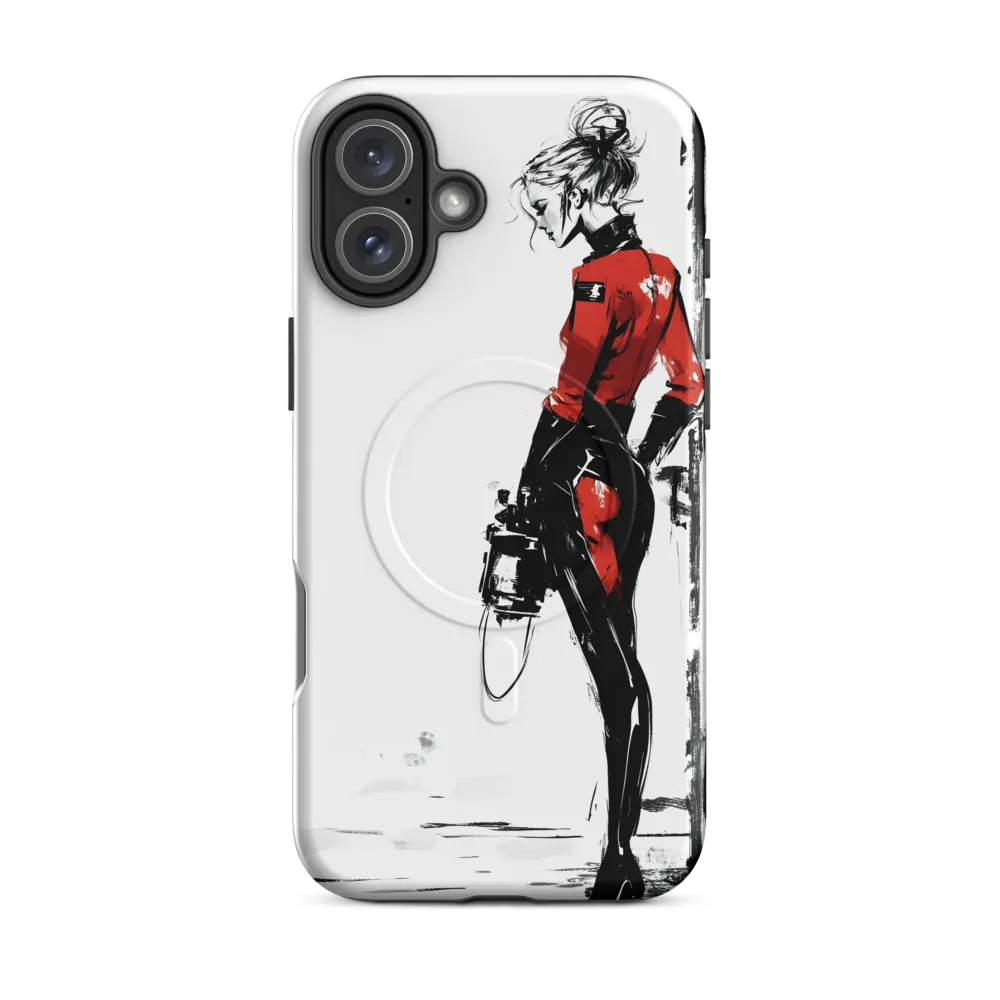 The Edgy Elegance | Phone Case |  16 Plus | MagSafe® Tough Case | Matte