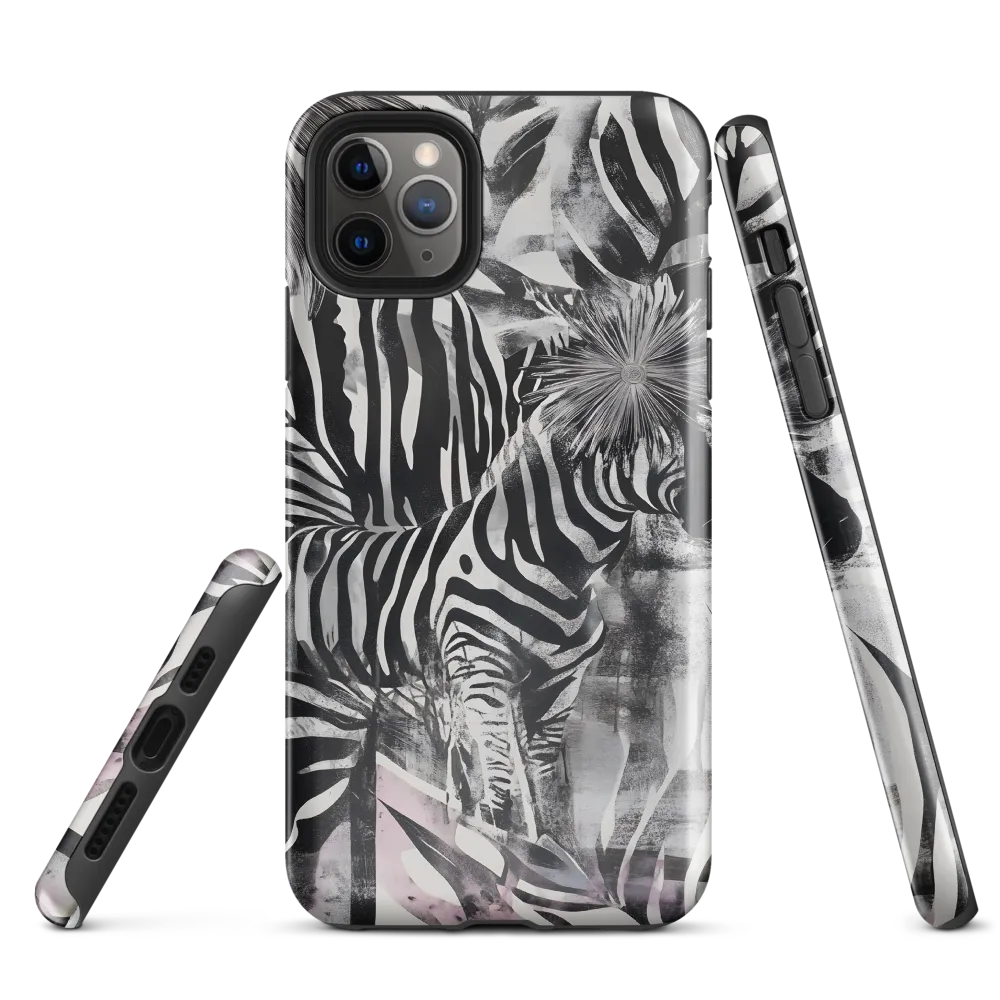 Zebra in the Jungle of Illusions | Phone Case |  11 Pro Max | Tough Case | Glossy