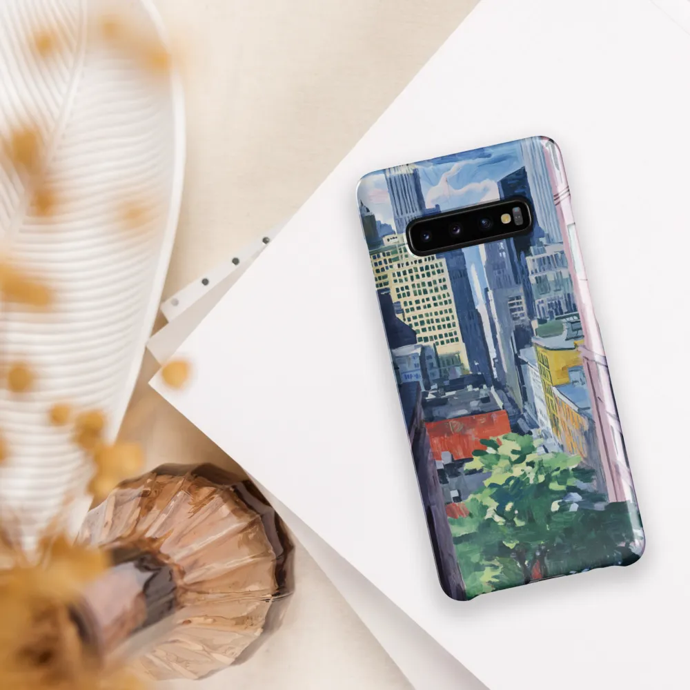 Urban Symphony: A Cityscape in Color | Phone Case |  S10 Plus | Snap Case | Glossy