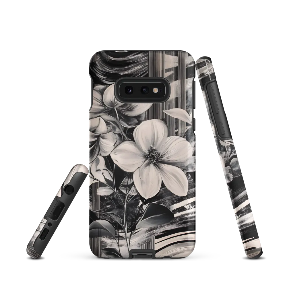 Ethereal Bloom: A Dance of Monochromes