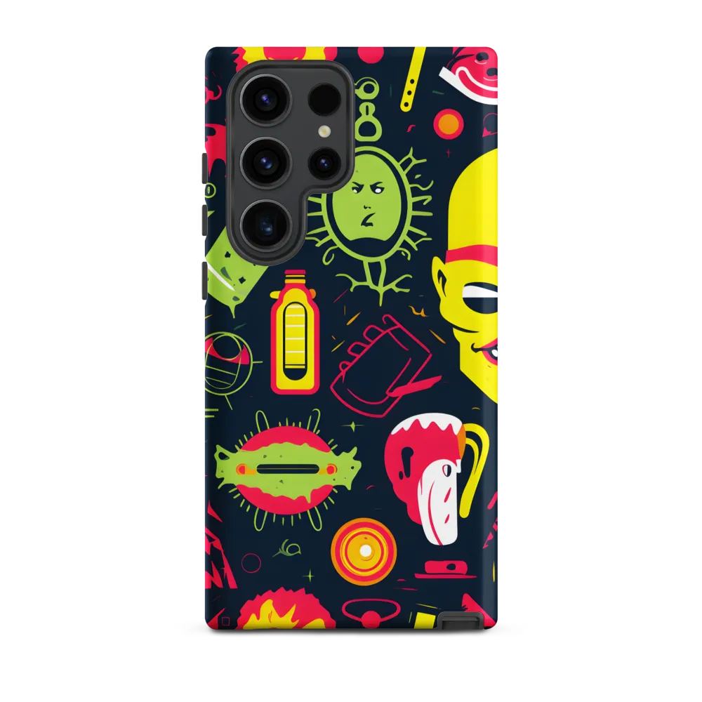 Neon Revelry: A Quirky Exploration of Modern Pop Art