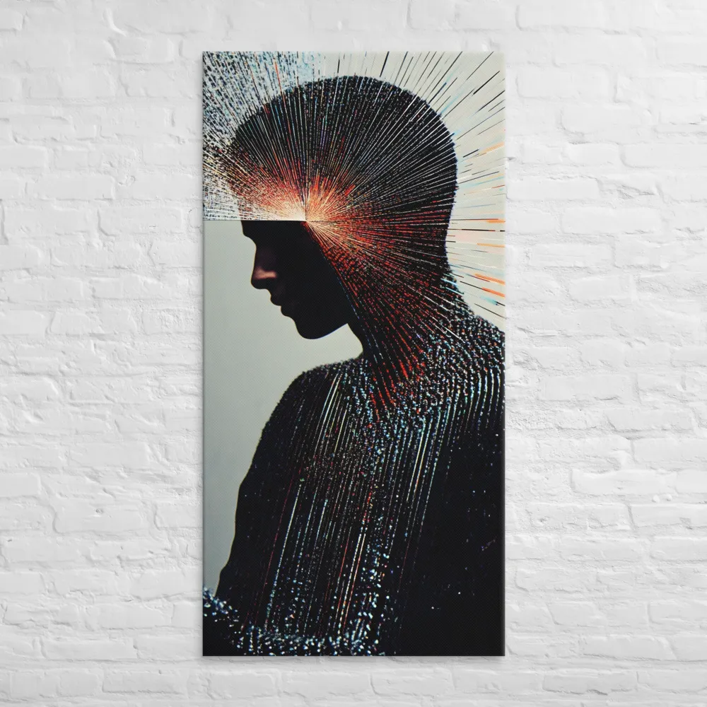 Radiant Reflection: An Abstract Journey of Thought | Canvas | 30″×60″