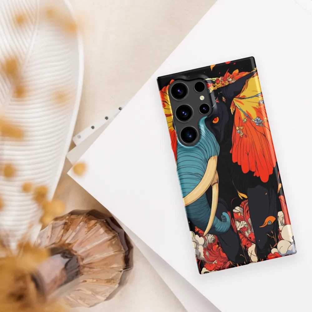 Majesty of the Floral Elephant | Phone Case |  S24 Ultra | Snap Case | Matte