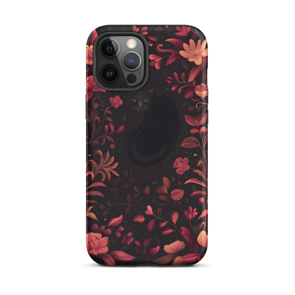 Enigmatic Feline Flora | Phone Case |  12 Pro Max | Tough Case | Matte
