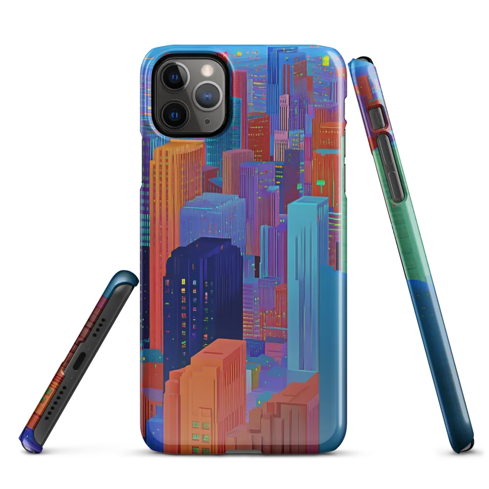 Vibrant Metropolis in Twilight | Phone Case |  11 Pro Max | Snap Case | Glossy