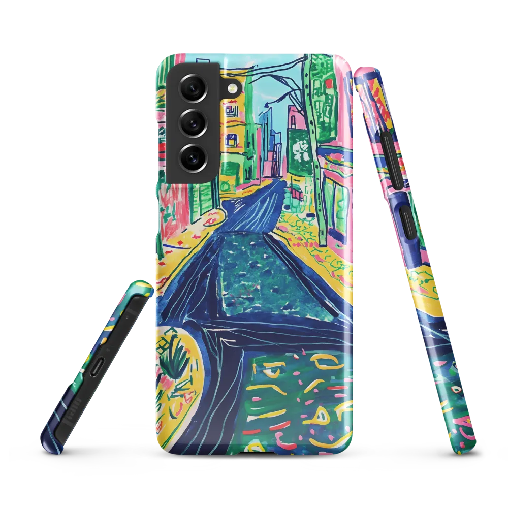 Dreamy Street in Vibrant Hues