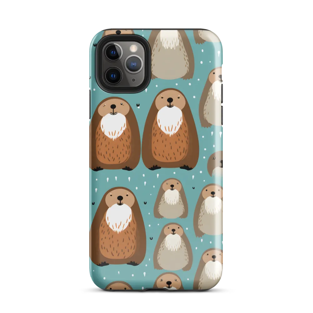 Whimsical Otter Pattern | Phone Case |  11 Pro Max | Tough Case | Glossy