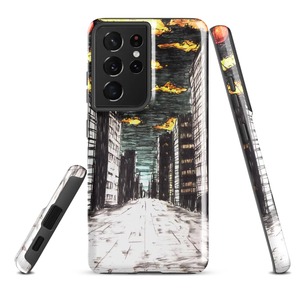 Eclipsed Cityscape