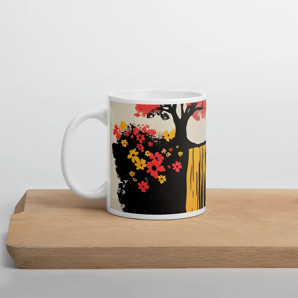 Serene Cascade of Colors | Mug with White inside | 11 oz