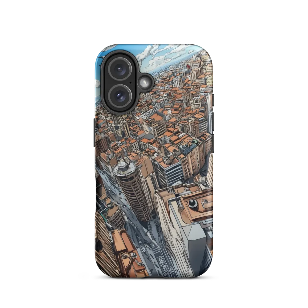 Aerial Symphony of Urban Life | Phone Case