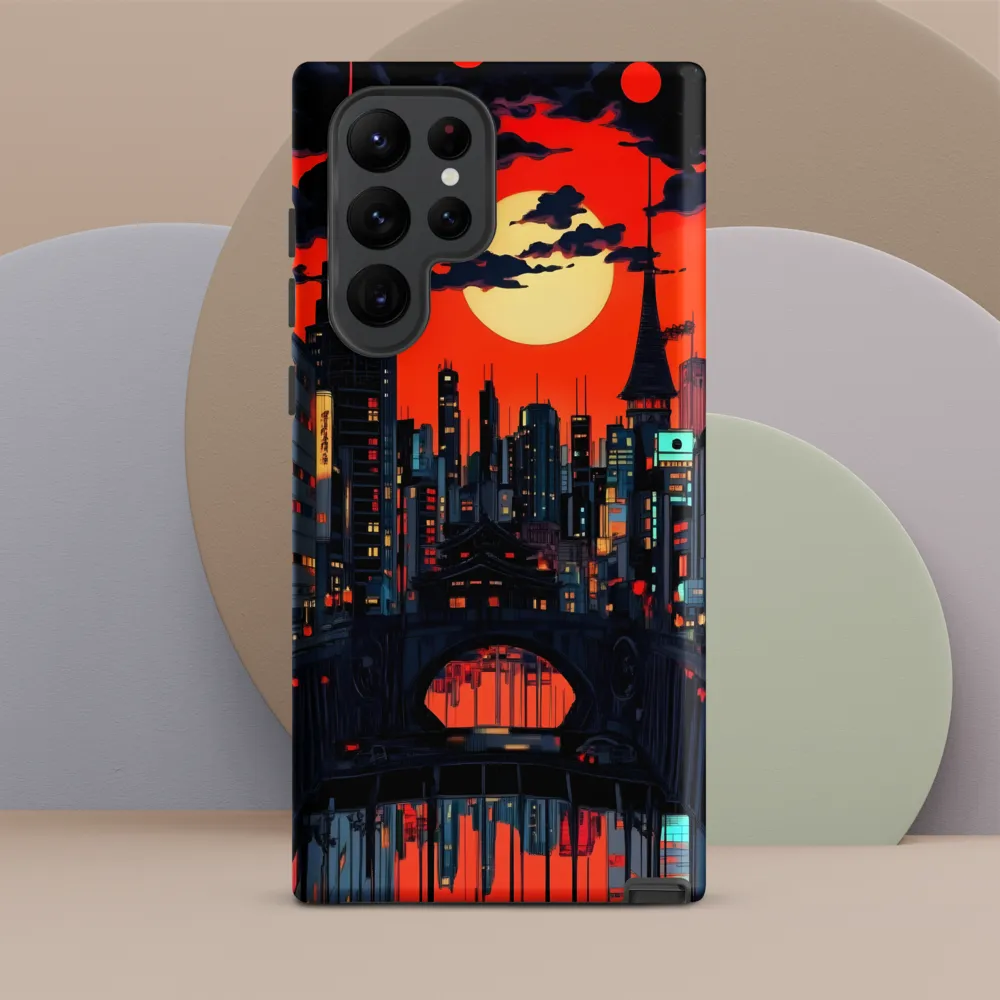 Nightfall in a Neon City