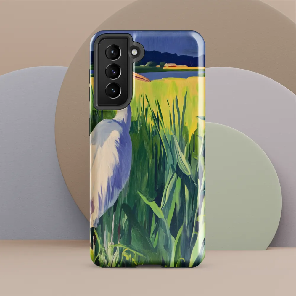 Graceful Presence: The Heron in the Meadow