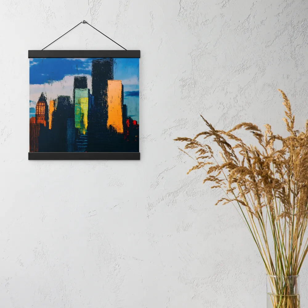 Reflections of Tranquility | Poster With Black Wood Hanger | 12″×12″
