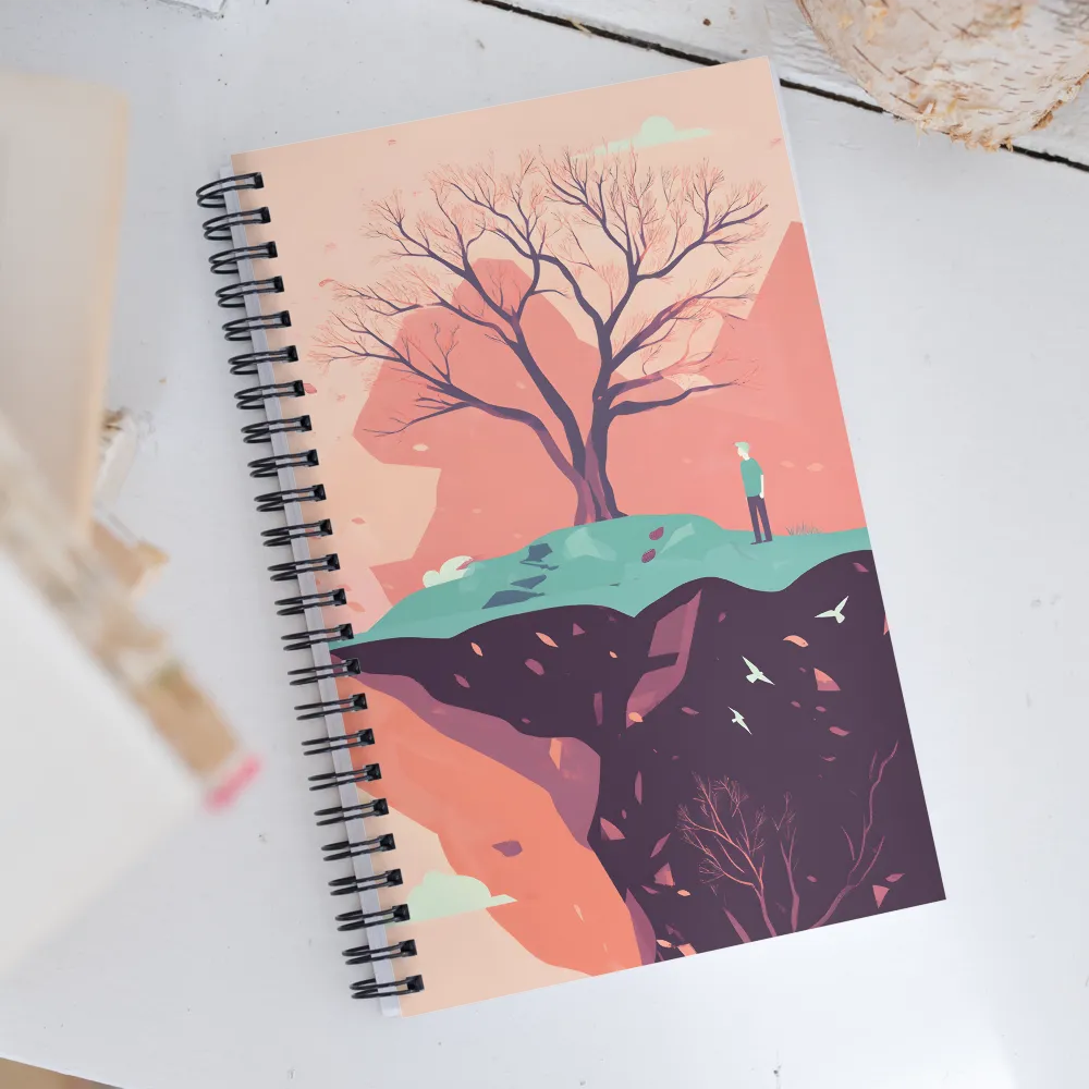 Contemplating Solitude | Spiral Notebook