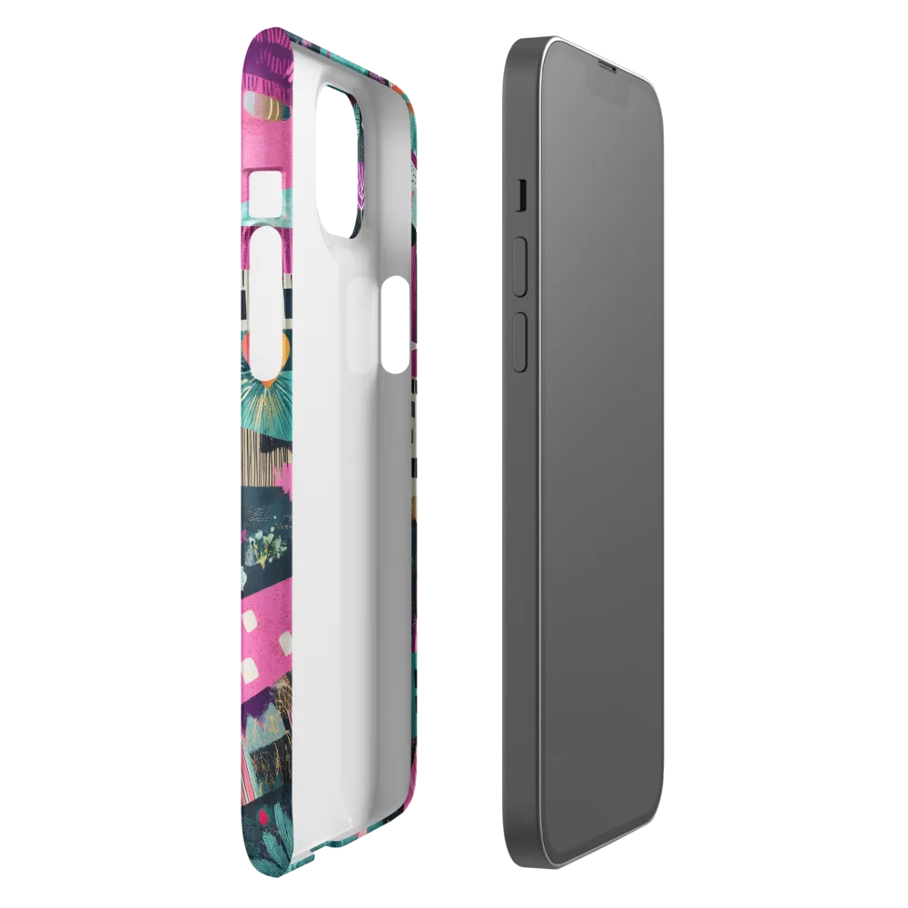 Whimsical Journey Through a Vibrant Landscape | Phone Case |  14 Plus | Snap Case | Matte
