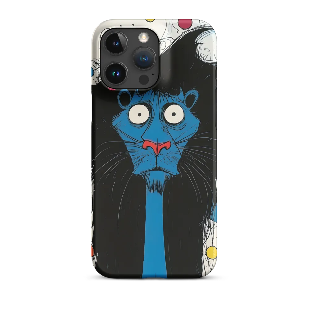 Whimsical Blue Lion