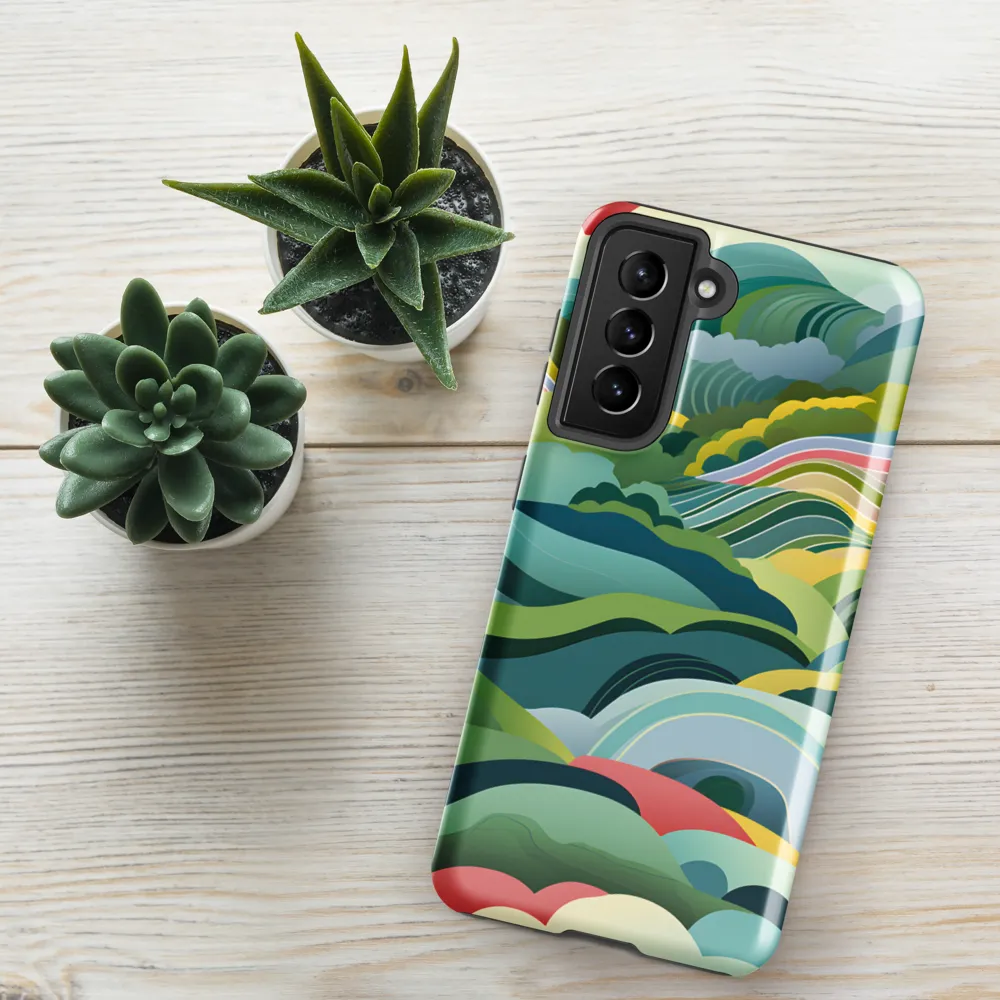 Waves of Serenity | Phone Case |  S21 FE | Tough Case | Glossy