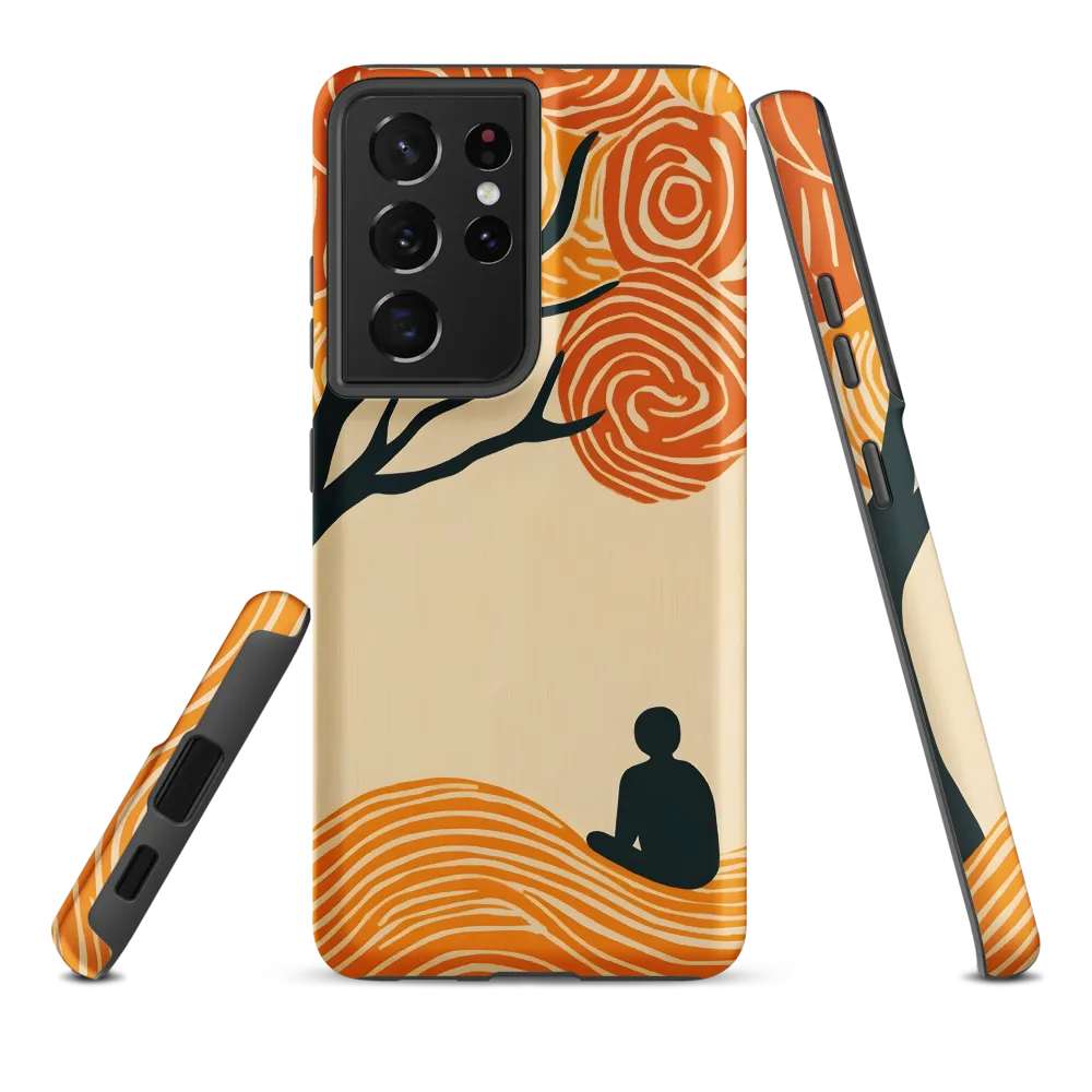 Silent Reflections under Swirling Leaves | Phone Case |  S21 Ultra | Tough Case | Matte