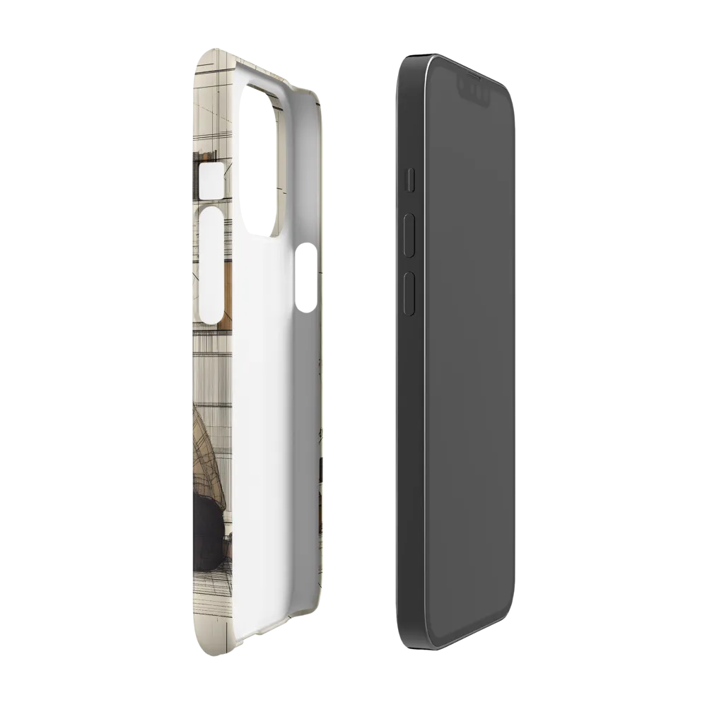 Quiet Reflections in Line | Phone Case |  13 Pro | Snap Case | Matte