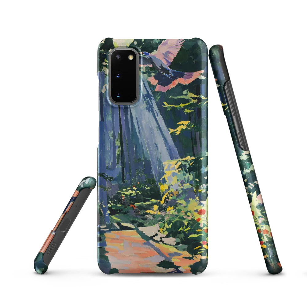 Flight of Light: A Serene Forest | Phone Case |  S20 | Snap Case | Matte