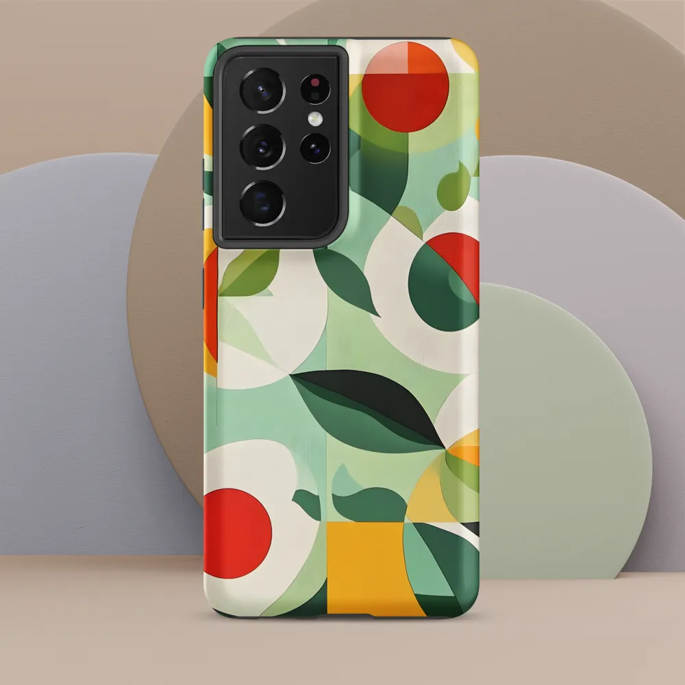 Harmony in Shapes: A Playful Abstract Design | Phone Case |  S21 Ultra | Tough Case | Matte
