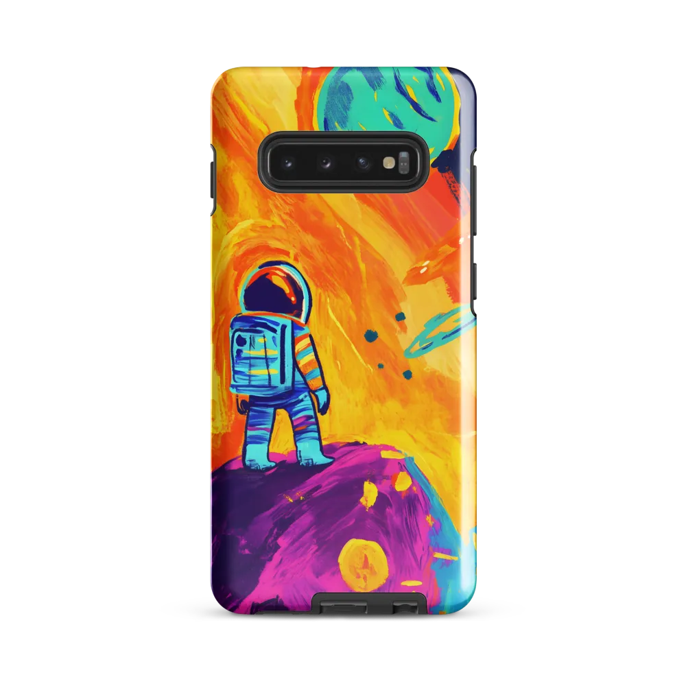 Celestial Dreams: The Astronaut's Journey | Phone Case |  S10 Plus | Tough Case | Glossy