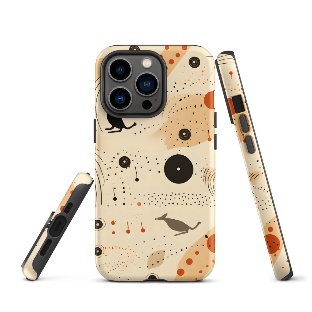 Playful Patterns in Earth Tones | Phone Case |  13 Pro | Tough Case | Matte