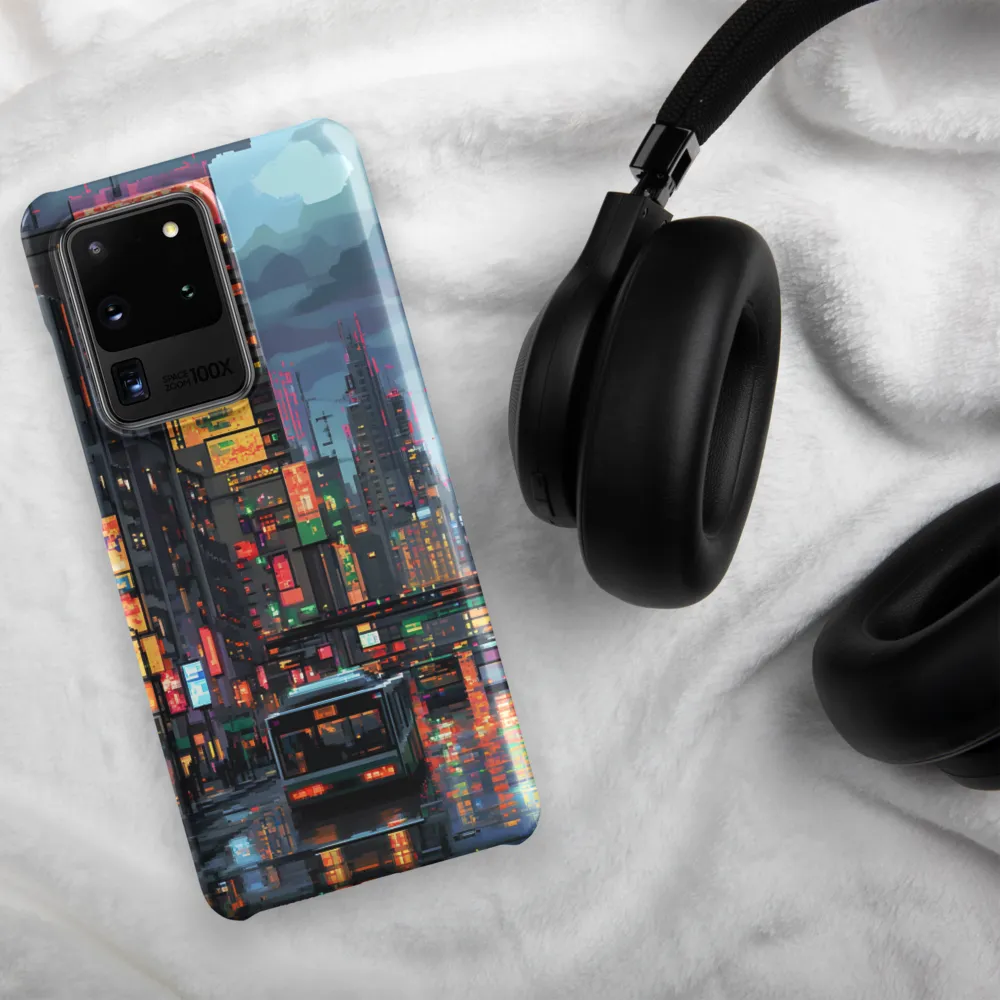 Neon Dreams: A Pixelated Urban Night